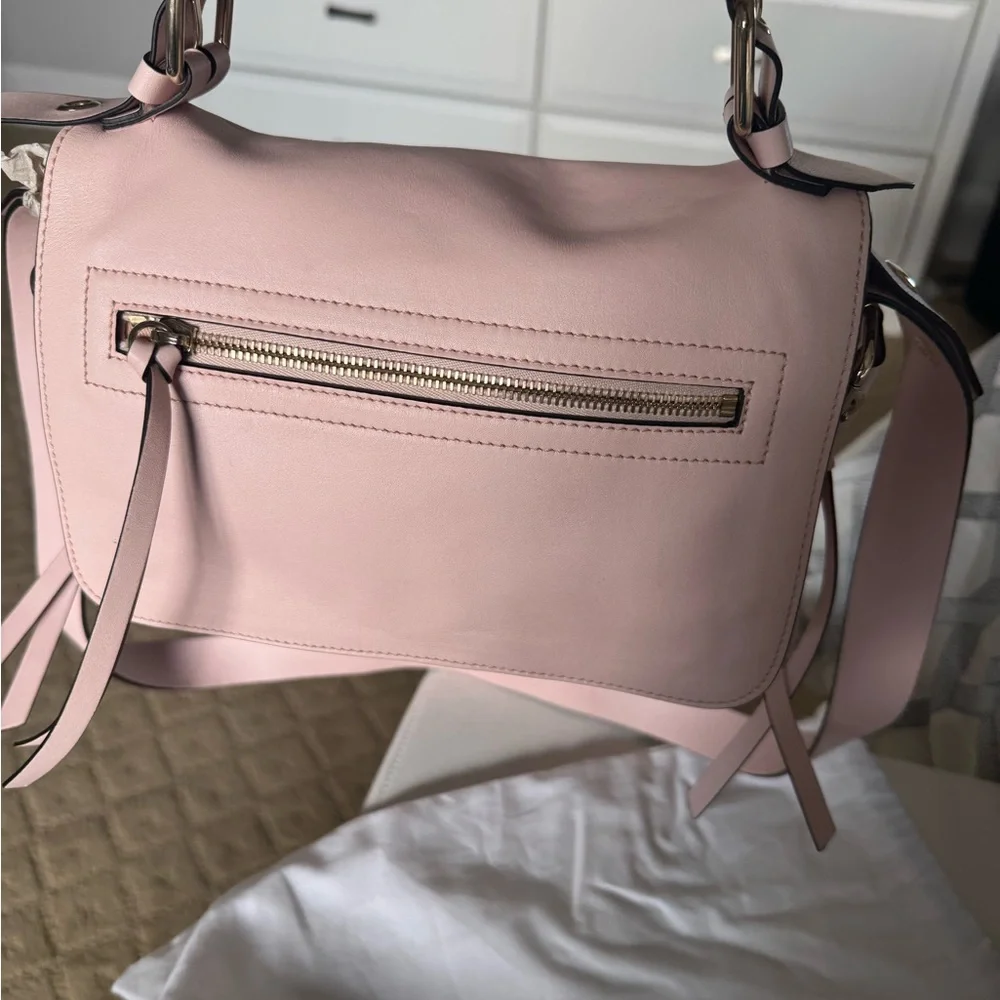 Red Pink Crossbody Bag with Adjustable Strap - Picture 6 of 11